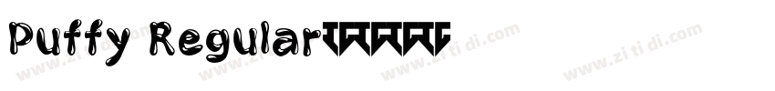 Puffy Regular字体转换
